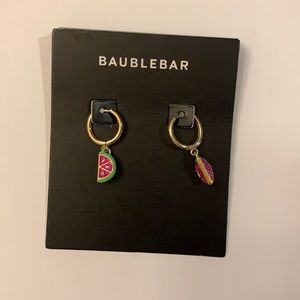 Baublebar watermelon POSIE HUGGIE HOOP EARRINGS